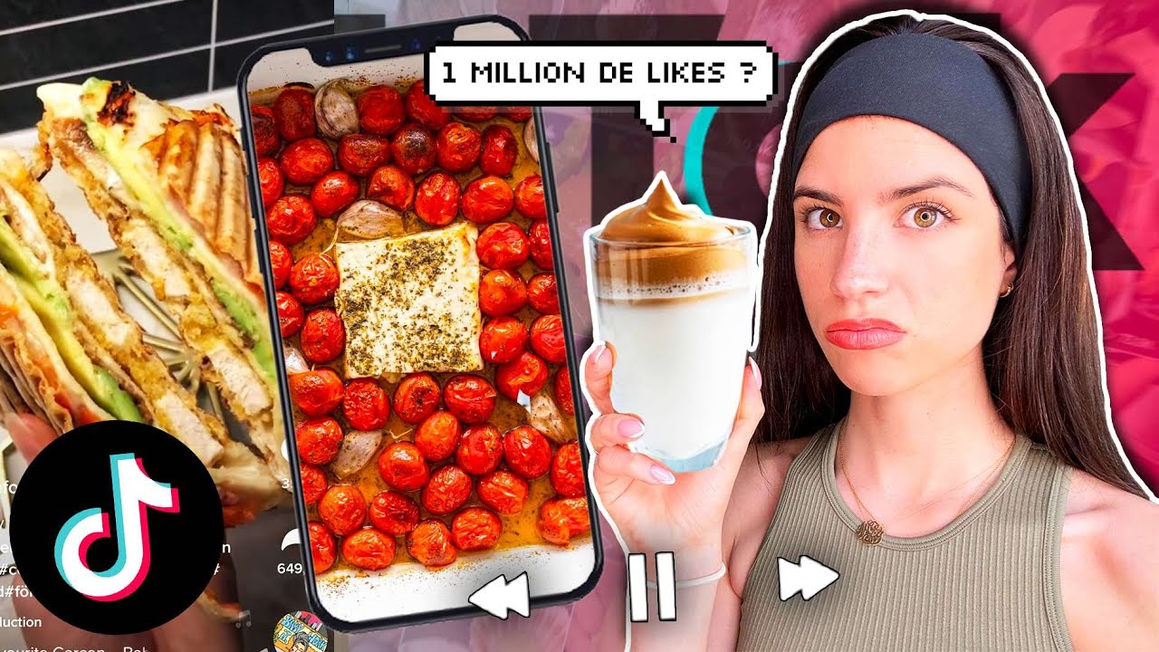 JE MANGE DES RECETTES TIK TOK PENDANT 24H