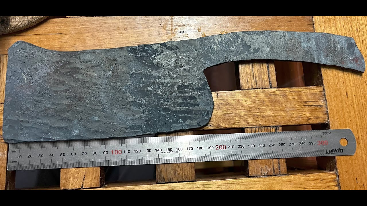Forging a BIG Cleaver by Hand pt1