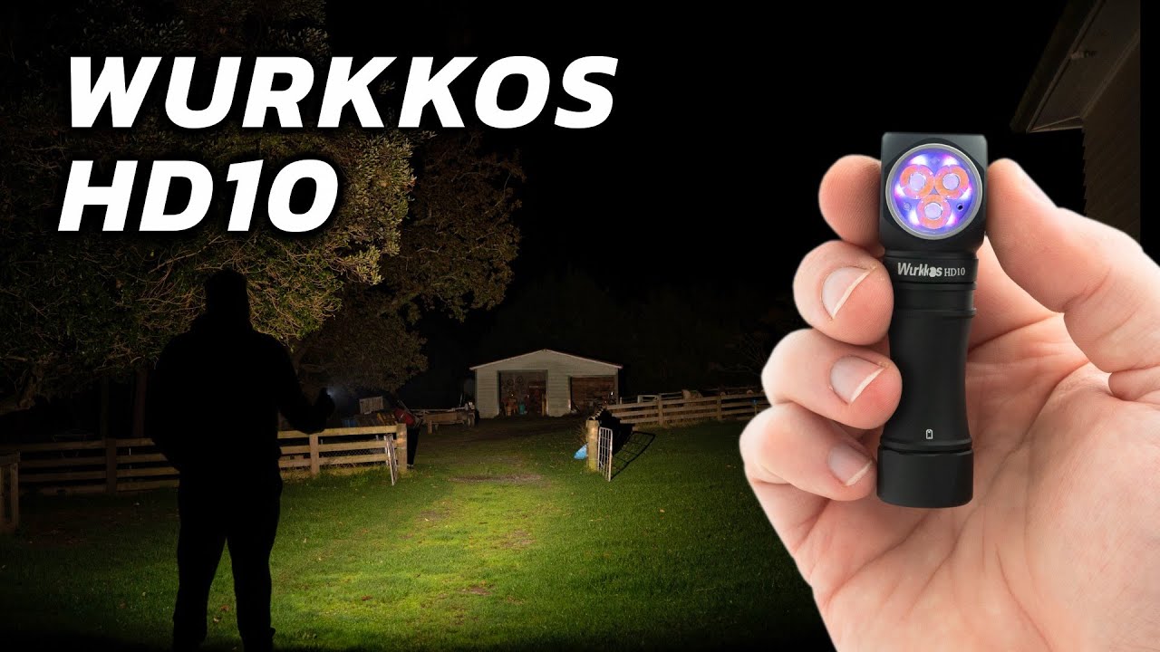 Wurkkos HD10 - Worth The Buying?? 1200 Lumens - High CRI - Right Angle Flashlight - Anduril V2.0