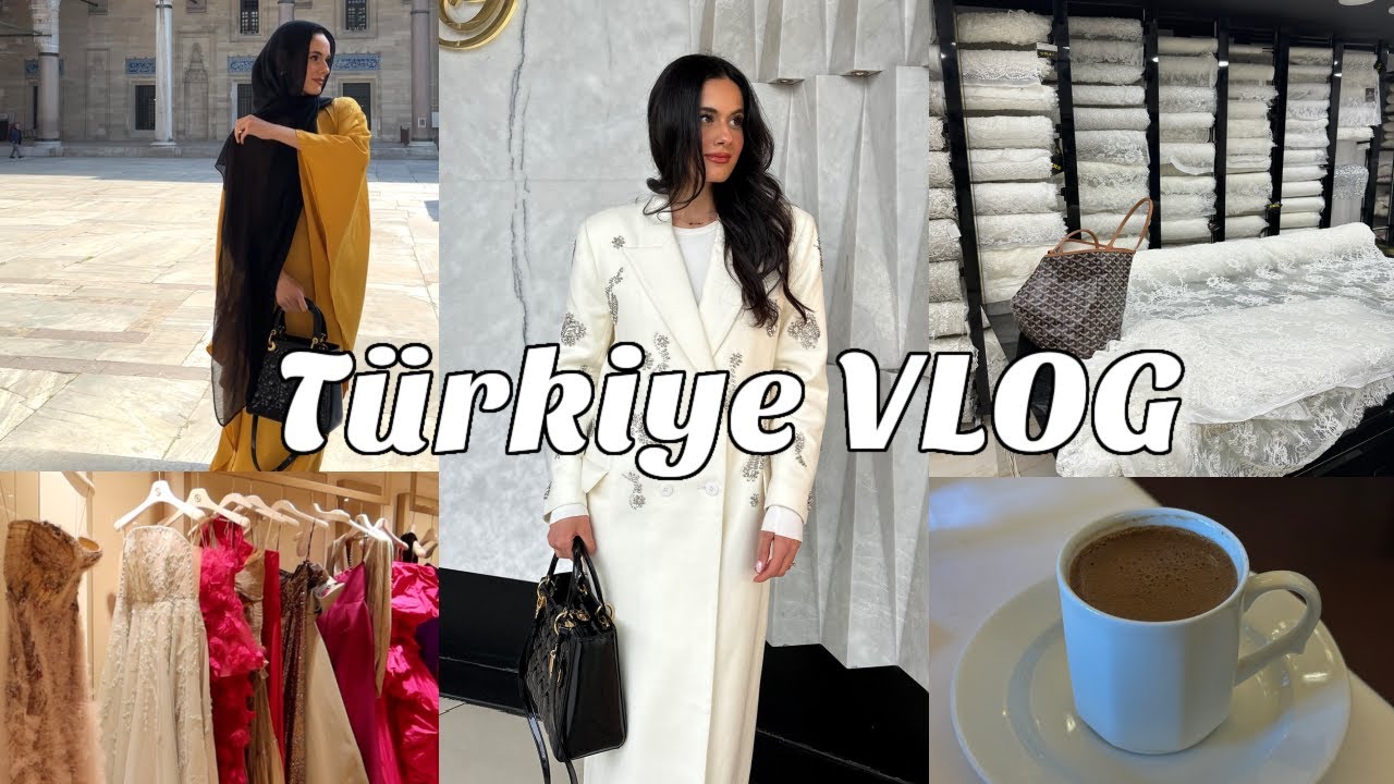 VLOG: Come with me to Istanbul! Part 2 ♡ Planning my Destination Wedding + Custom Wedding Dress!