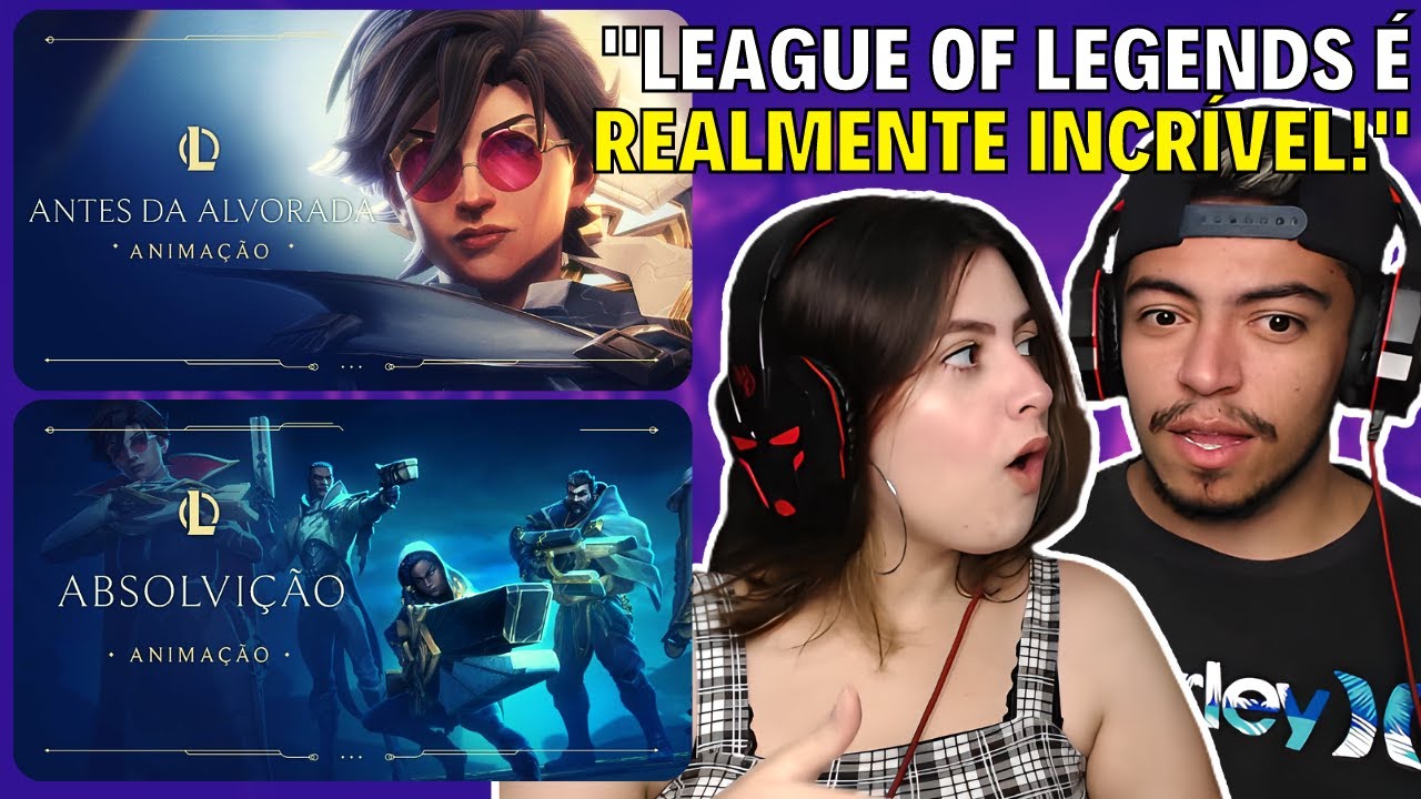 CONHECENDO LOL 😱🔥 2 EM 1 SENTINELAS DA LUZ: ANTES DA ALVORADA e ABSOLVIÇÃO (LEAGUE OF LEGENDS) REACT