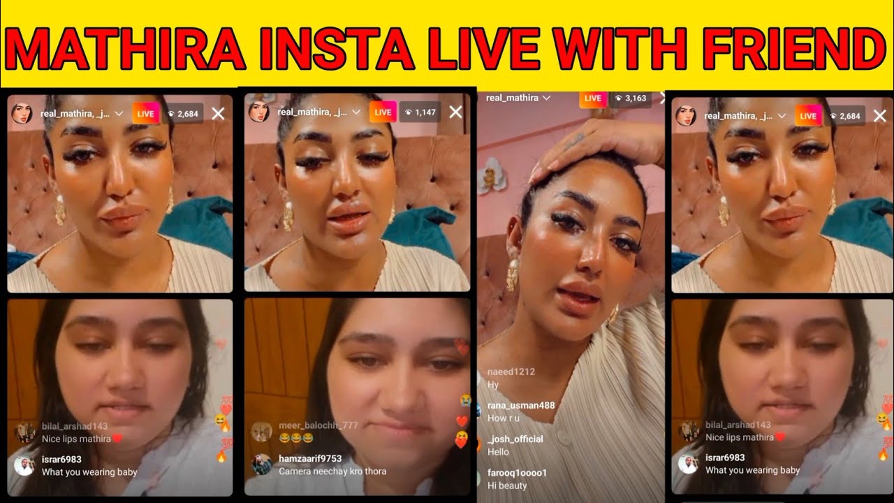 Mathira Live with friend interview on instagram