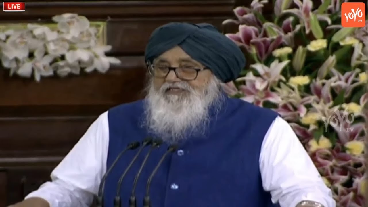 Parkash Singh Badal Speech 2019 | PM Modi | Newly Elected Mps Of The Bjp led Nda Meeting