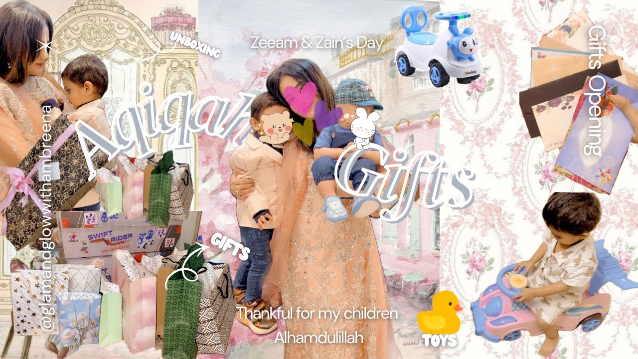 Aqiqah Gifts Opening Ⰶ | 𐙚 Love, Duas & Baby Smiles (Part 2)💵🚗