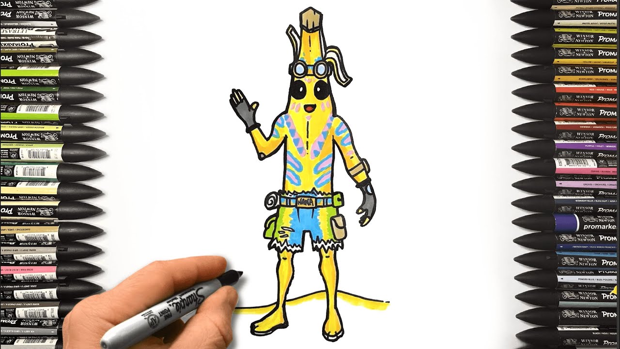 How To Draw Island Adventure Peely from Fortnite | Drawing Tutorial #fortnite #howtodraw #peely