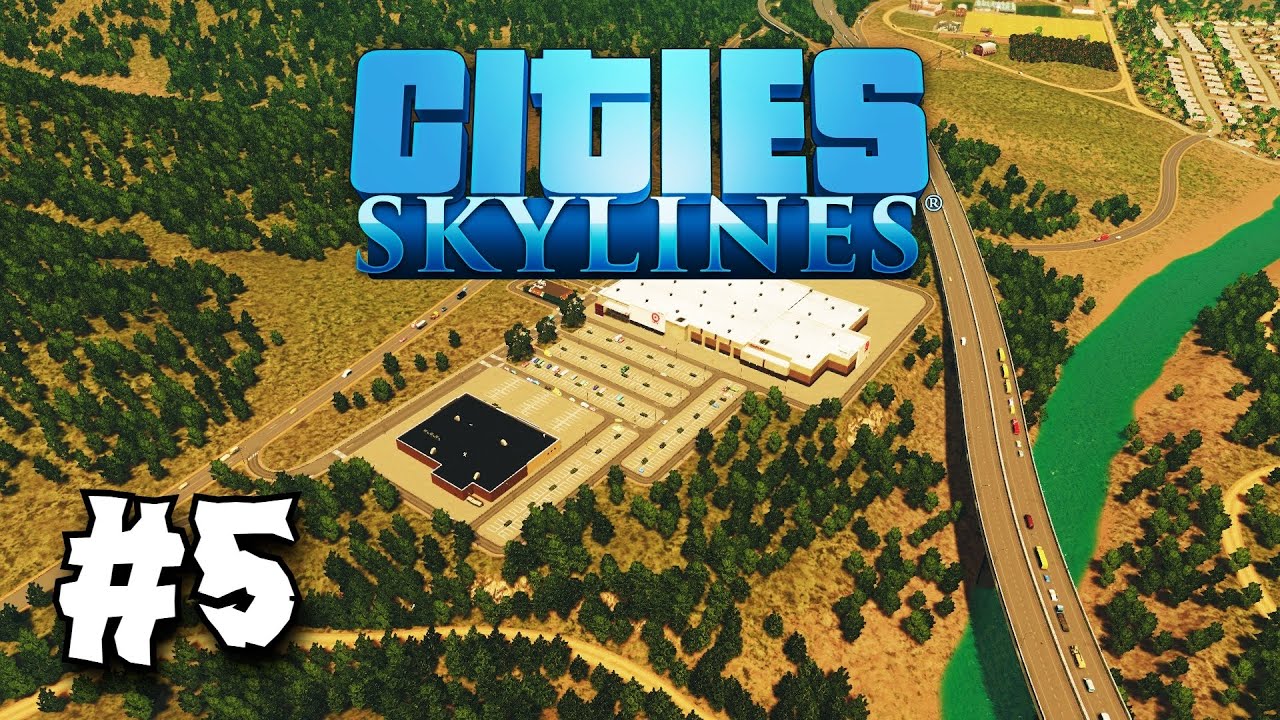 Centrum handlowe przy autostradzie! | Cities: Skylines #5 *walmart & target*