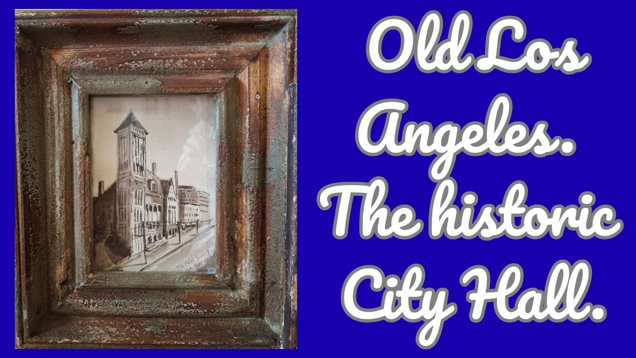 Watercolor painting. Old Los Angeles.