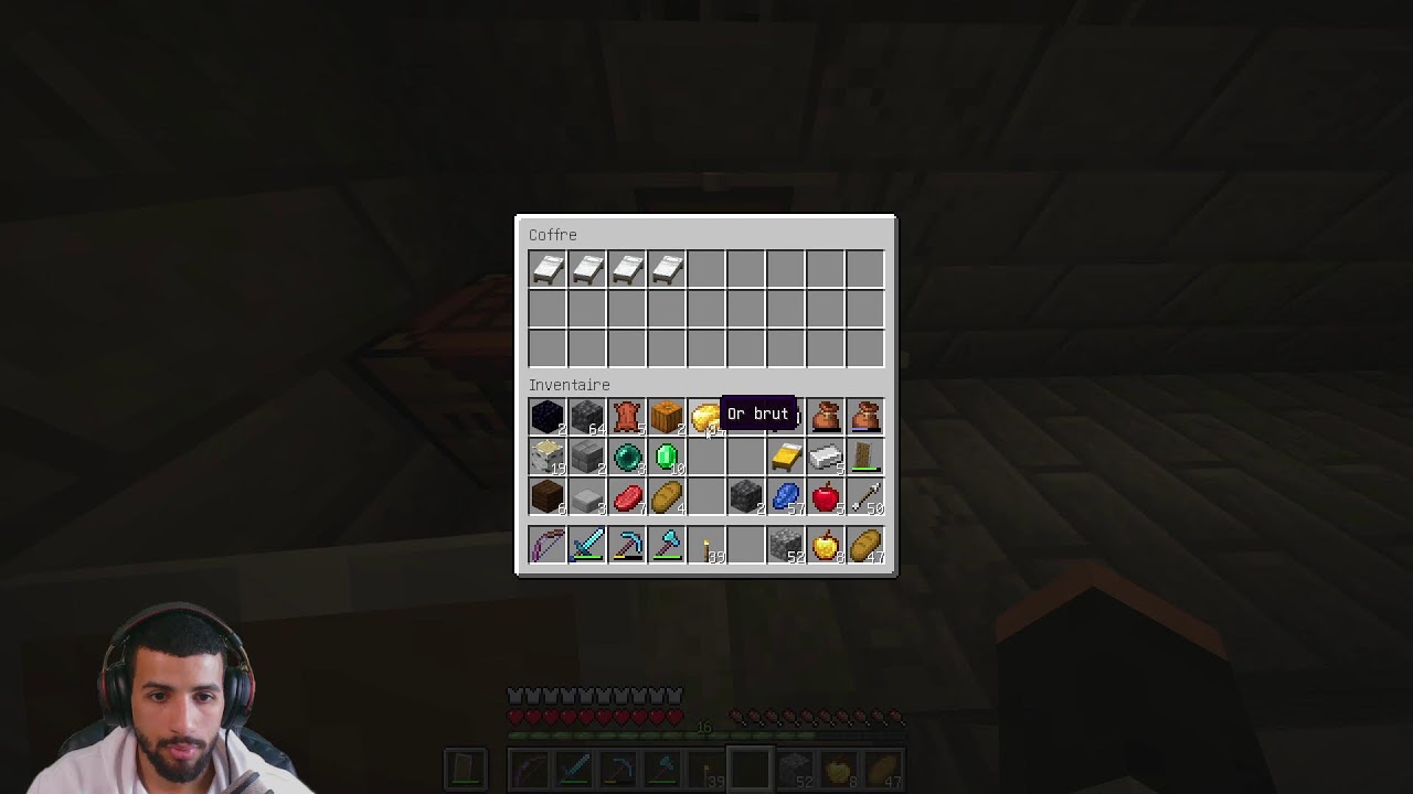 Normalement je finis Minecraft pour la première fois de ma vie aujourd'hui (En live)