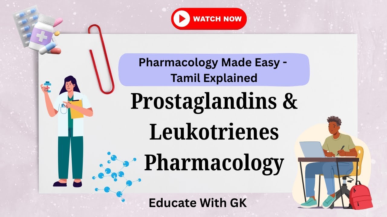Arachidonic Acid Pharmacology - Prostaglandins and Leukotrienes #pharmacology #biology #study