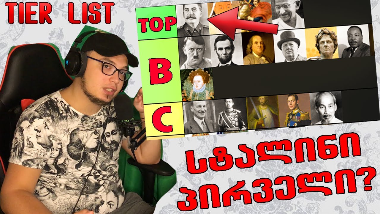 სტალინი თუ ჰიტლერი?! Tier List - შეფასებები!⛔️(დიდი ლიდერები)