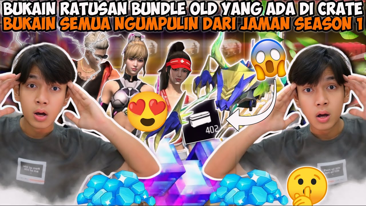BUKA BUKA AN RATUSAN BUNDLE OLD YANG ADA DI CRATE 😱 BUKAIN SEMUA NGUMPULIN DARI JAMAN SEASON 1!?