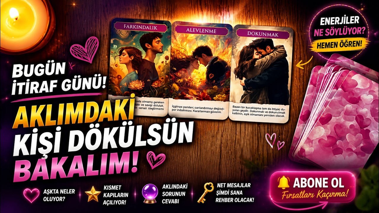 Bugün İtiraf Günü! Aklımdaki Kişi Dökülsün Bakalım! #tarot #keşfet #minimaltarot 