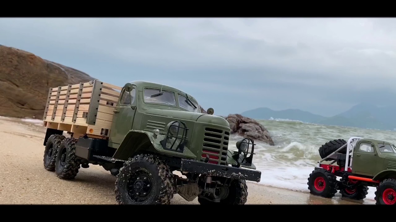 Kingkong RC CA30 & Q157 Soviet Truck | Trail At The Beach