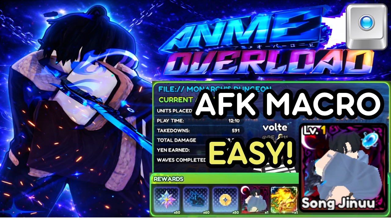 How To *EASILY* AFK Macro SJW Raid and Get SJW FAST in Anime Overload !