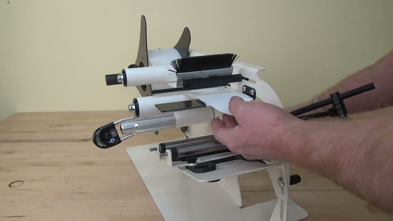 Take-A-Label TAL-1100MR Manual Label Applicator - Set Up & Demo