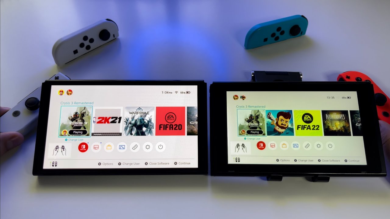 Switch OLED против Switch V2: стоит ли переходить на Switch OLED? Сравнительный обзор экрана и иг...