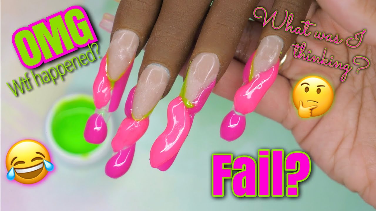 First time for everything | Was this an epic fail set? | DIY Hard Gel Colored Nails | Nail Addict