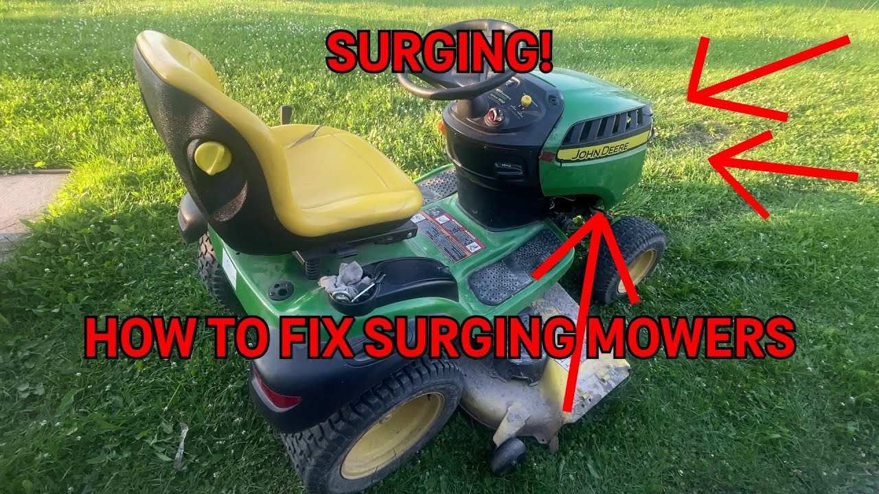 How to fix a surging or sputtering John Deere Lawn Tractor