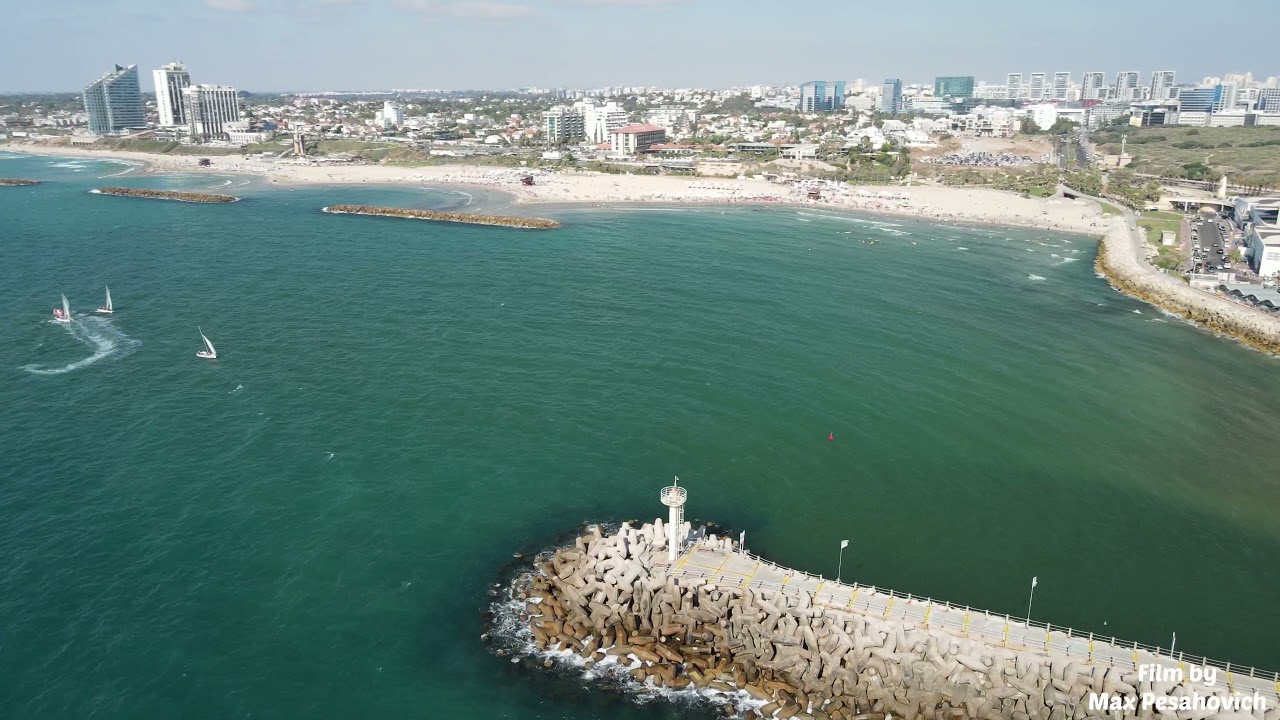 Israel from the air | 4K | Drone | Mavic - Herzliya