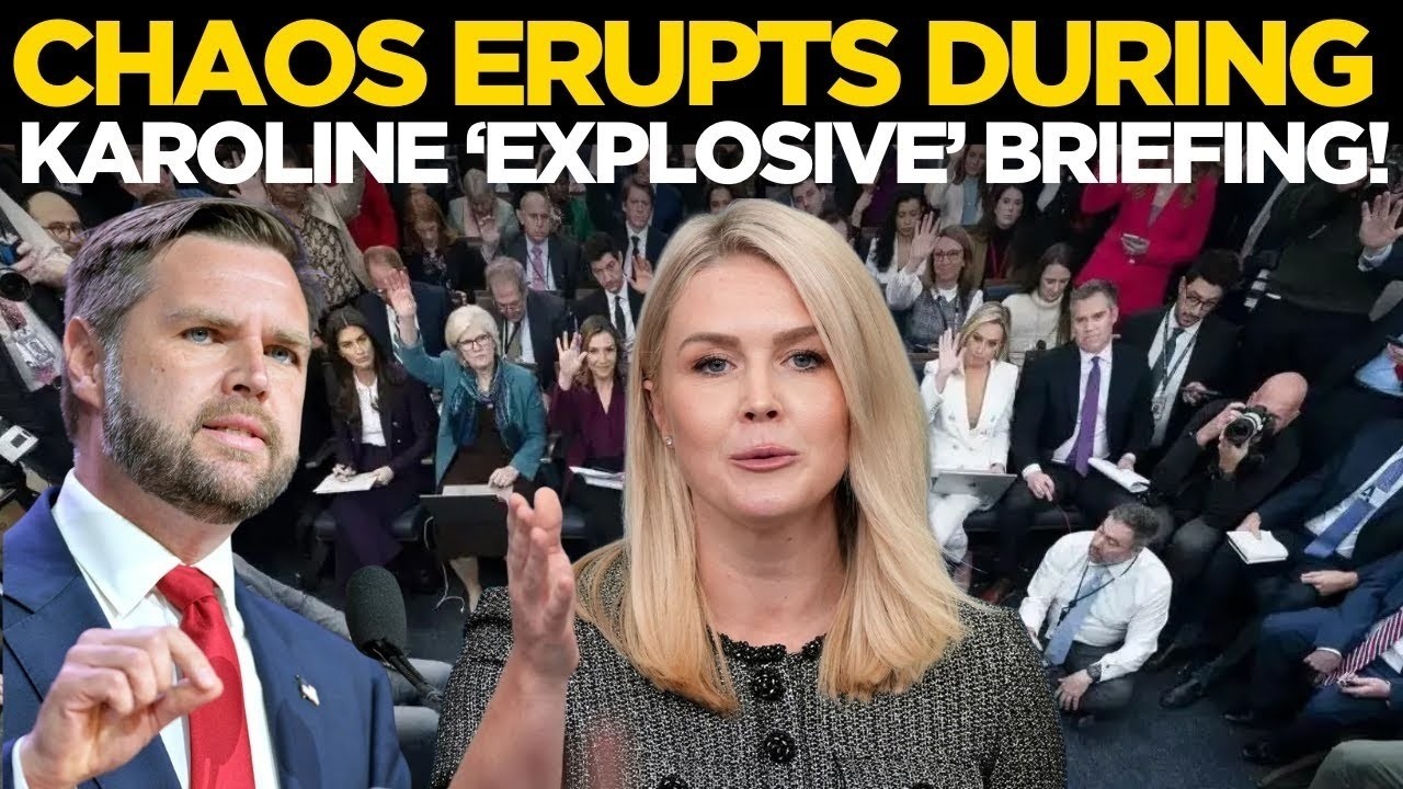 US NEWS LIVE | JD Vance Explodes During Karoline Leavitt Press | Reporter Stunned | Karoline live