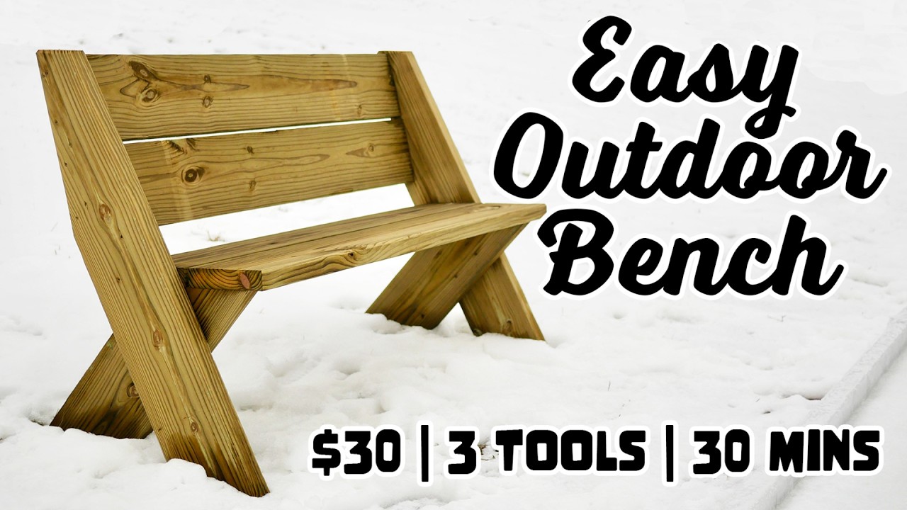 We Built a Bench from FOUR 2x8s (in 30 minutes)