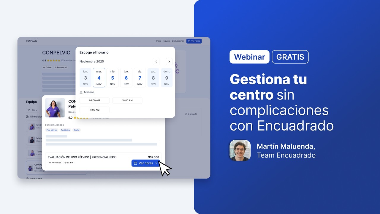 Gestiona tu Centro sin complicaciones en Encuadrado | Webinar