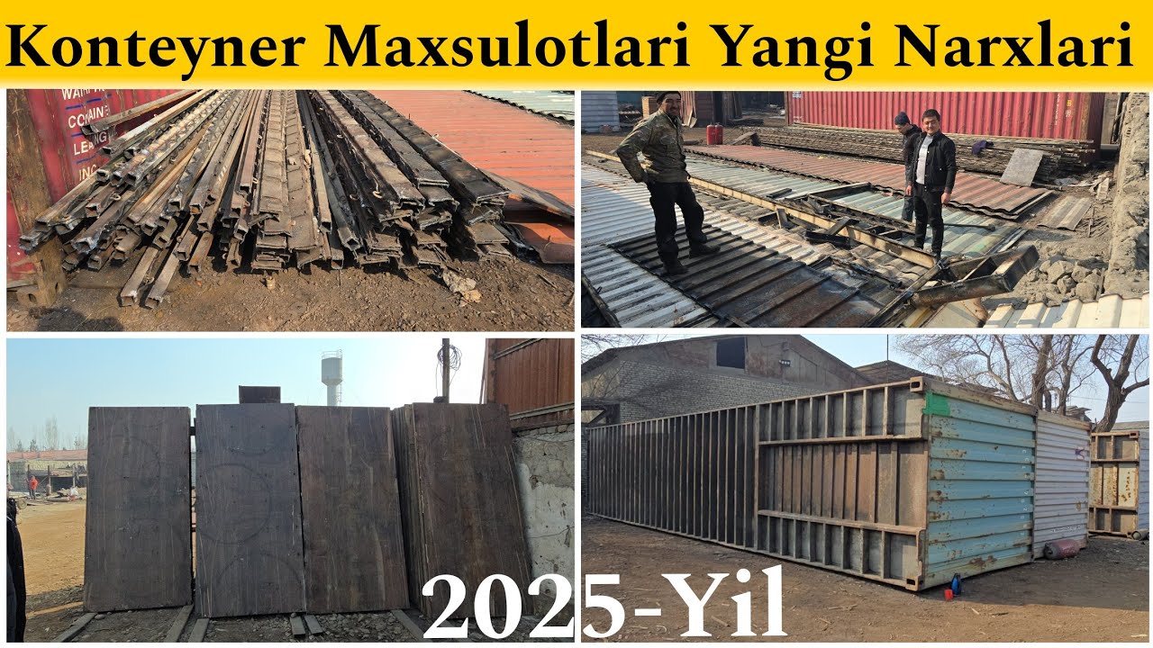 Yangi Narxlar | Butun Konteyner va Konteyner Maxsulotlari Narxlari +998950051727
