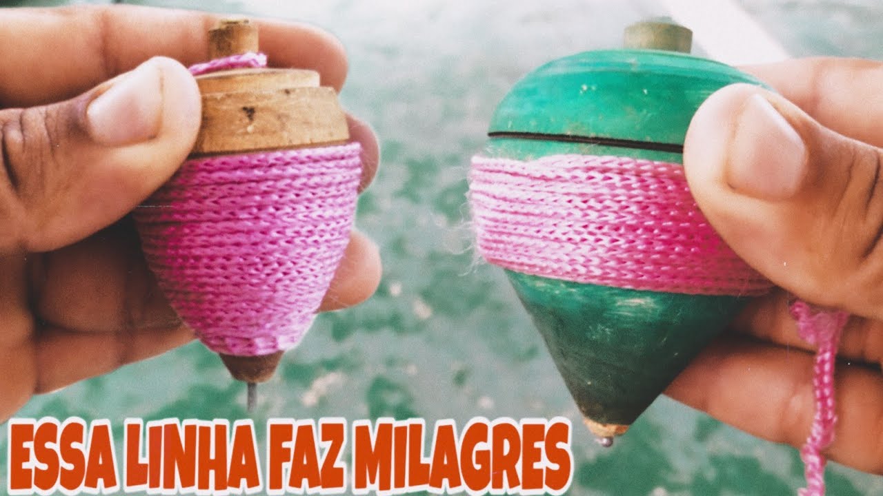 Só foi eu comprar essa cordinha eu aprendi soltar pião