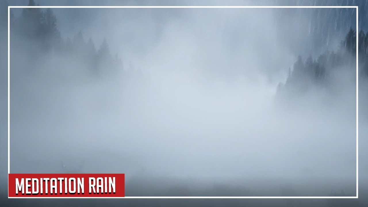 Meditation Rain Sounds – 10 Hours | Calm Fog Atmosphere