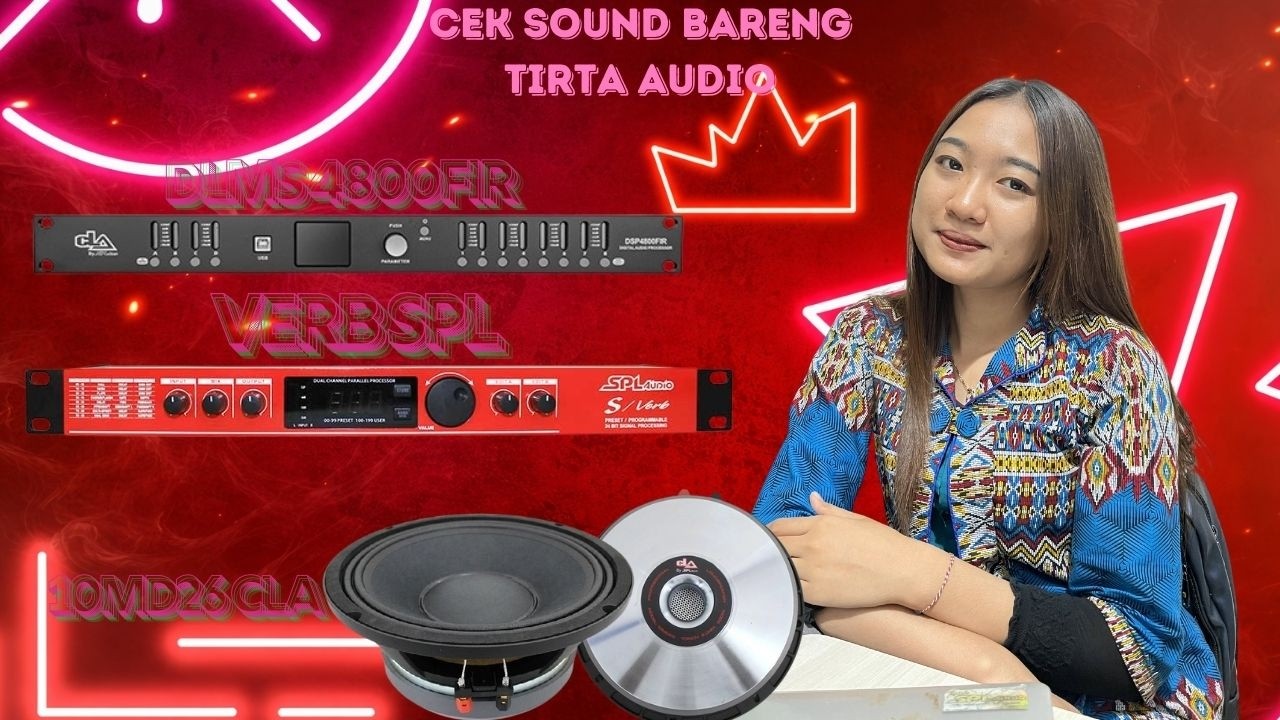 CEK SOUND DLMS 4800FIR-VERB SPL AUDIO-SPEAKER 8P650-SPEAKER 10MD26CLA-DRIVER S 20