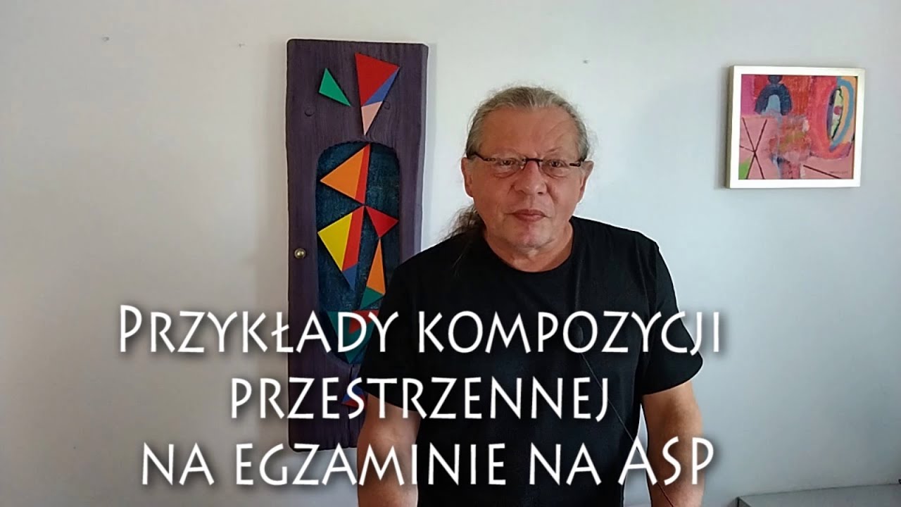 Przykład kompozycji przestrzennej na egzaminie na ASP