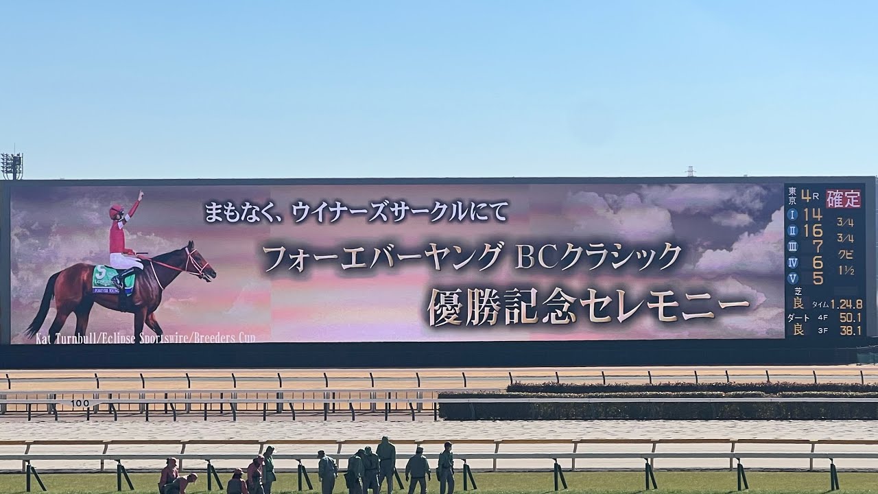 フォーエバーヤングBCクラシック優勝記念セレモニー　2026年2月1日 東京競馬場　坂井瑠星騎手 矢作芳人調教師 藤田晋オーナー
