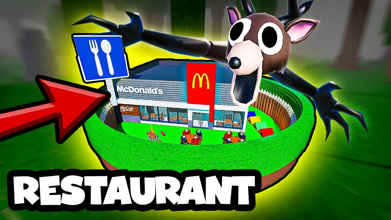 I Built THE RESTAURANT BASE in 99 Nights in the Forest! (Roblox)