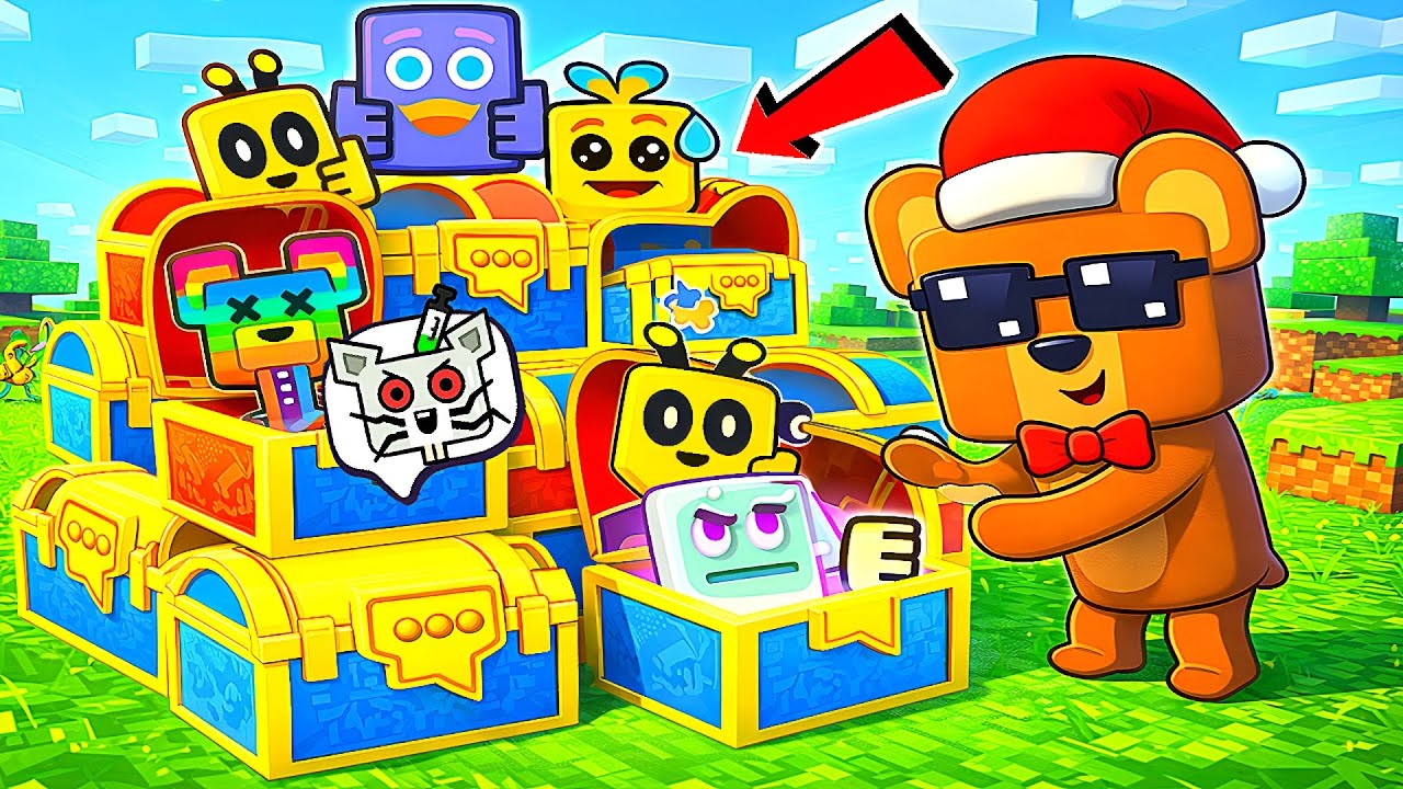Finding All Minecraft Emotes!! Multiplayer Update Super Bear Adventure Gameplay Walkthrough