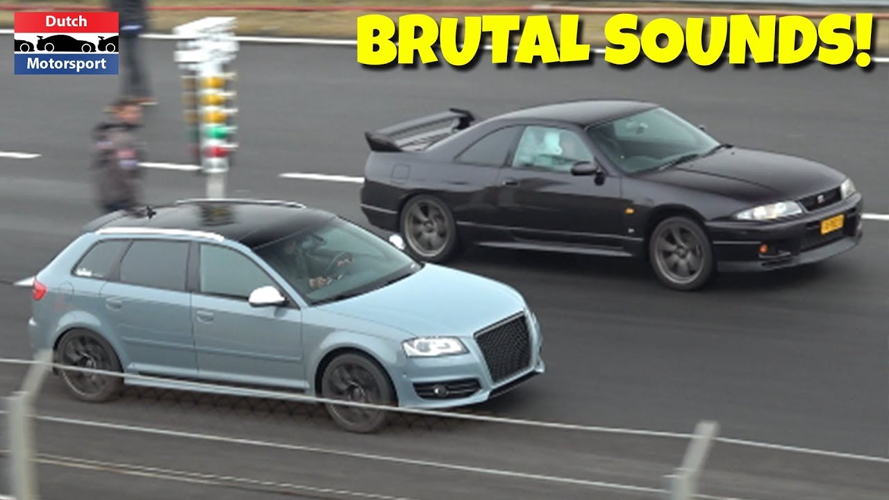 Modified Cars Drag Racing the 1/4 Mile! - Skyline, 700HP RS2, Civic Turbo, RS3, Impreza, Golf R