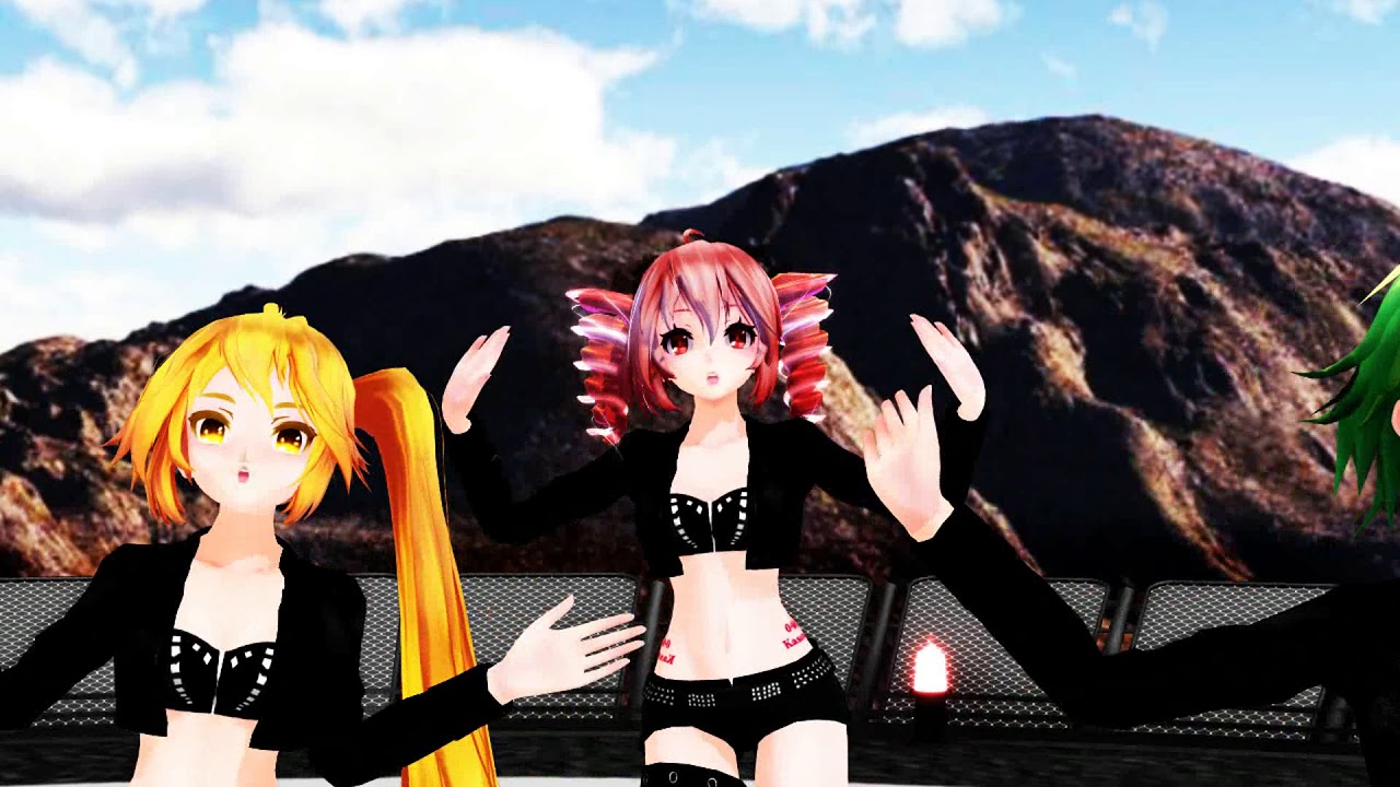 MMD Masked Bitch -TDA Teto Gumi and Neru