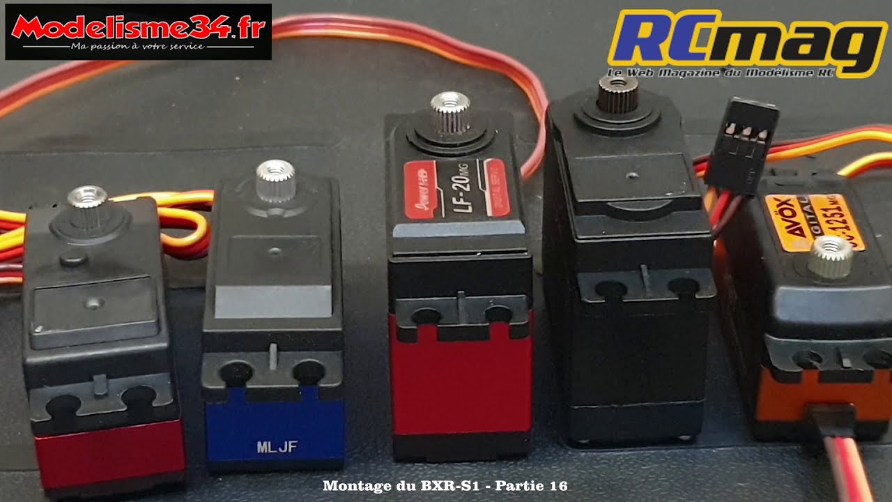 BXR-S1 Montage partie 16 - Choix du servo et du palonnier ....