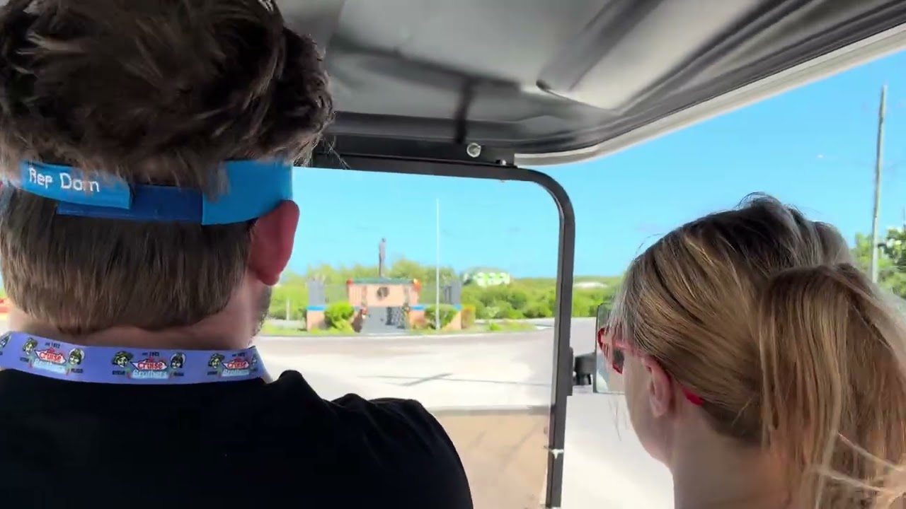 Golf cart tour of Grand Turk Island Part 1
