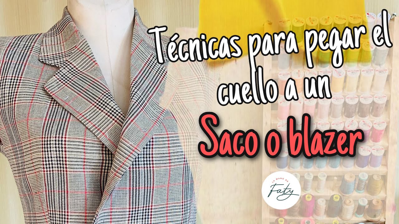 Como pegar el cuello a un saco.- Saco Principe de Gales Parte 2