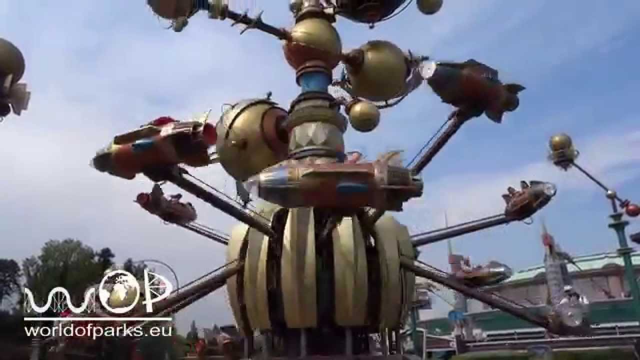 Disneyland Paris - Orbitron Machines Volantes - Off Ride OnRide - Jules Verne Discoveryland