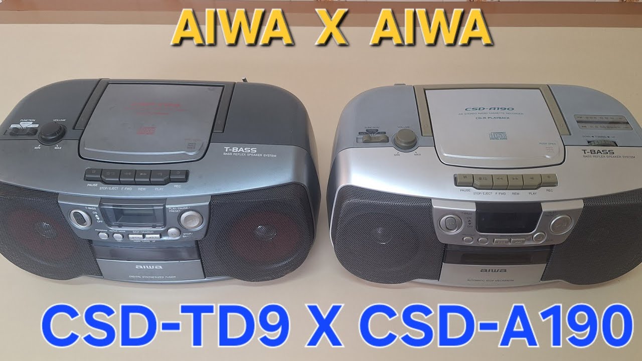 AIWA TD9 e A190 - Comparativo