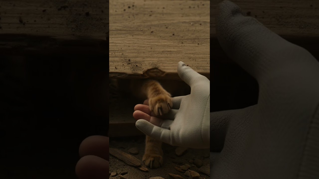 Heartbreaking Moment a Rescue Cat Reaches Out for Help #shortsyoutube
