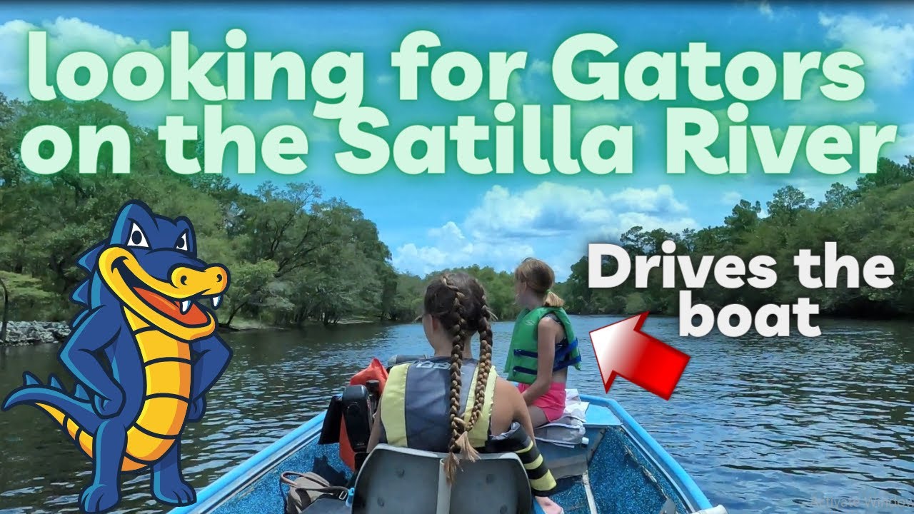 SUMMERTIME BOAT RIDE IN THE SATILLA RIVER!!! LOOKING FOR GATORS!!!