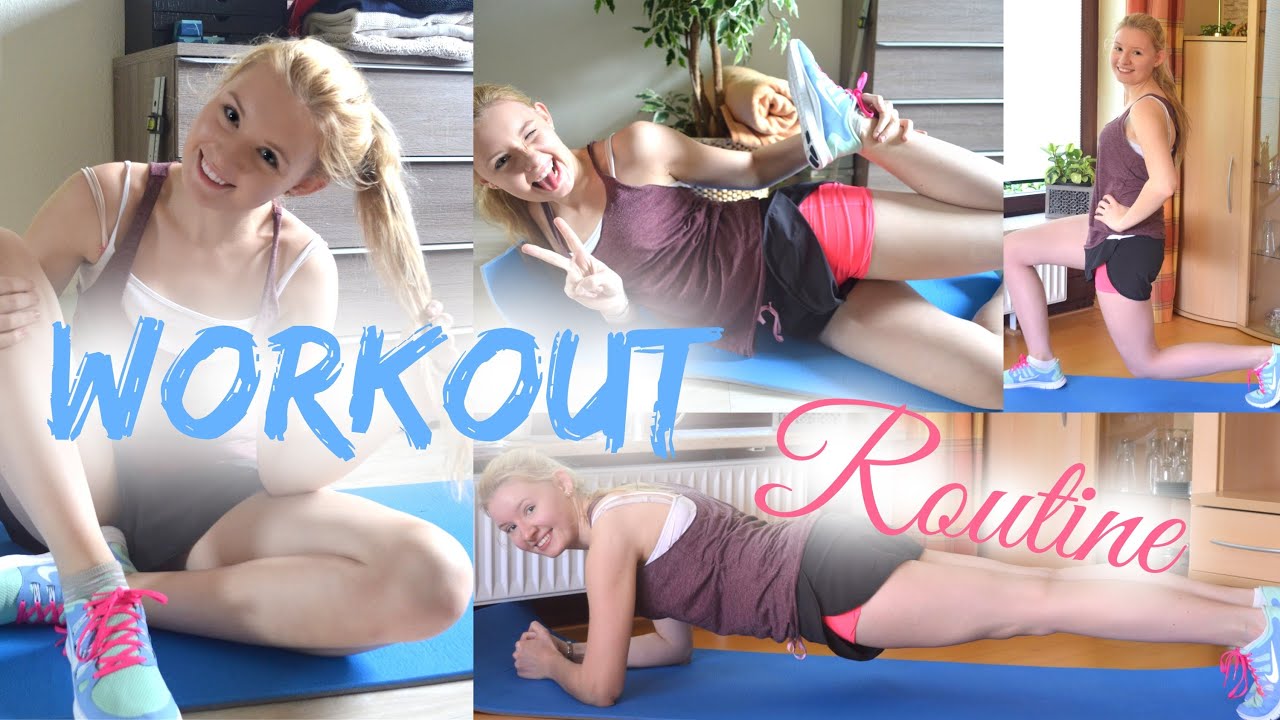 Meine WORKOUT ROUTINE & 5 tolle SPORTÜBUNGEN für den GANZEN Körper!