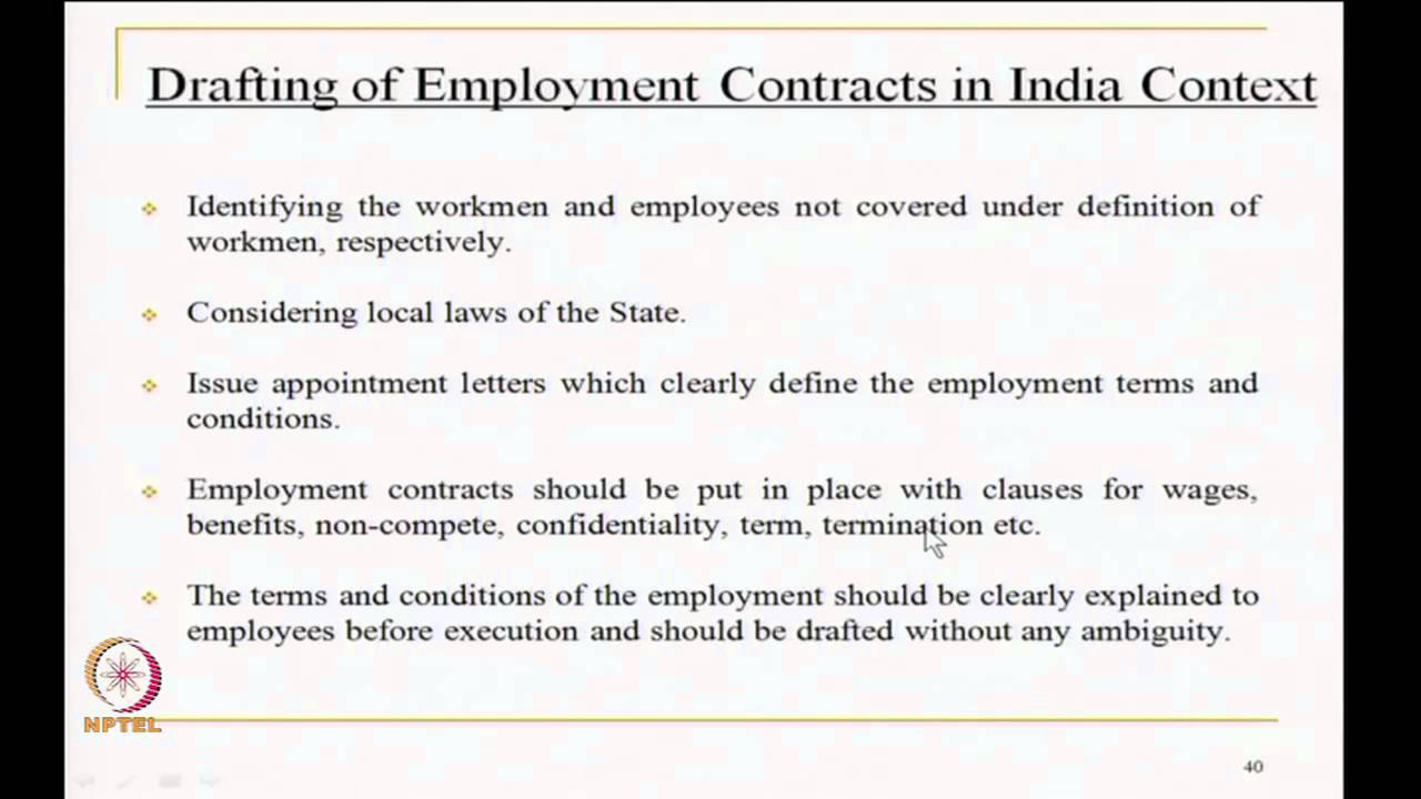 Mod-03 Lec-38 Indian Industrial Law and managing industrial Contd..