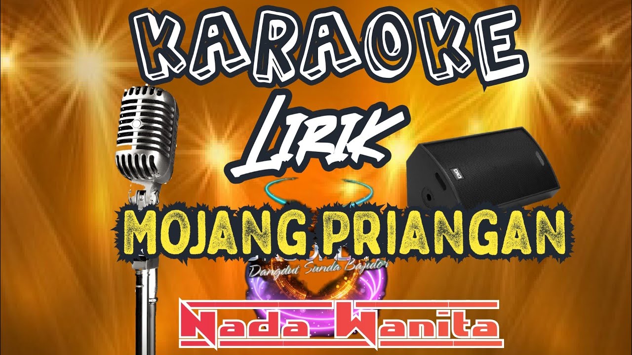 🎤Mojang Priangan||Karaoke Tembang  sunda Versi Sunda etnik 