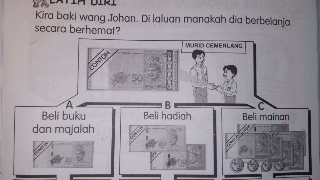 Buku Aktiviti Matematik Tahun 2 Muka Surat 113 KPM