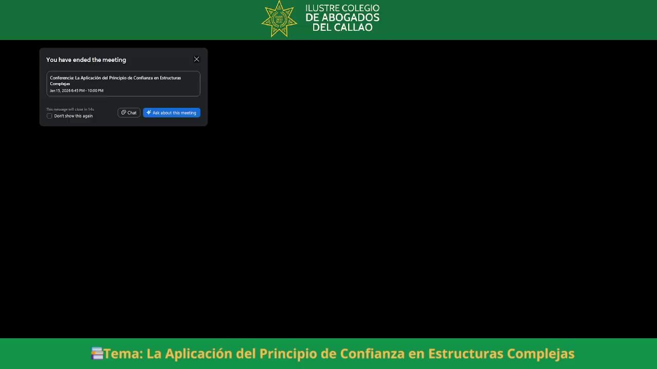 📚Tema: La Aplicación del Principio de Confianza en Estructuras Complejas