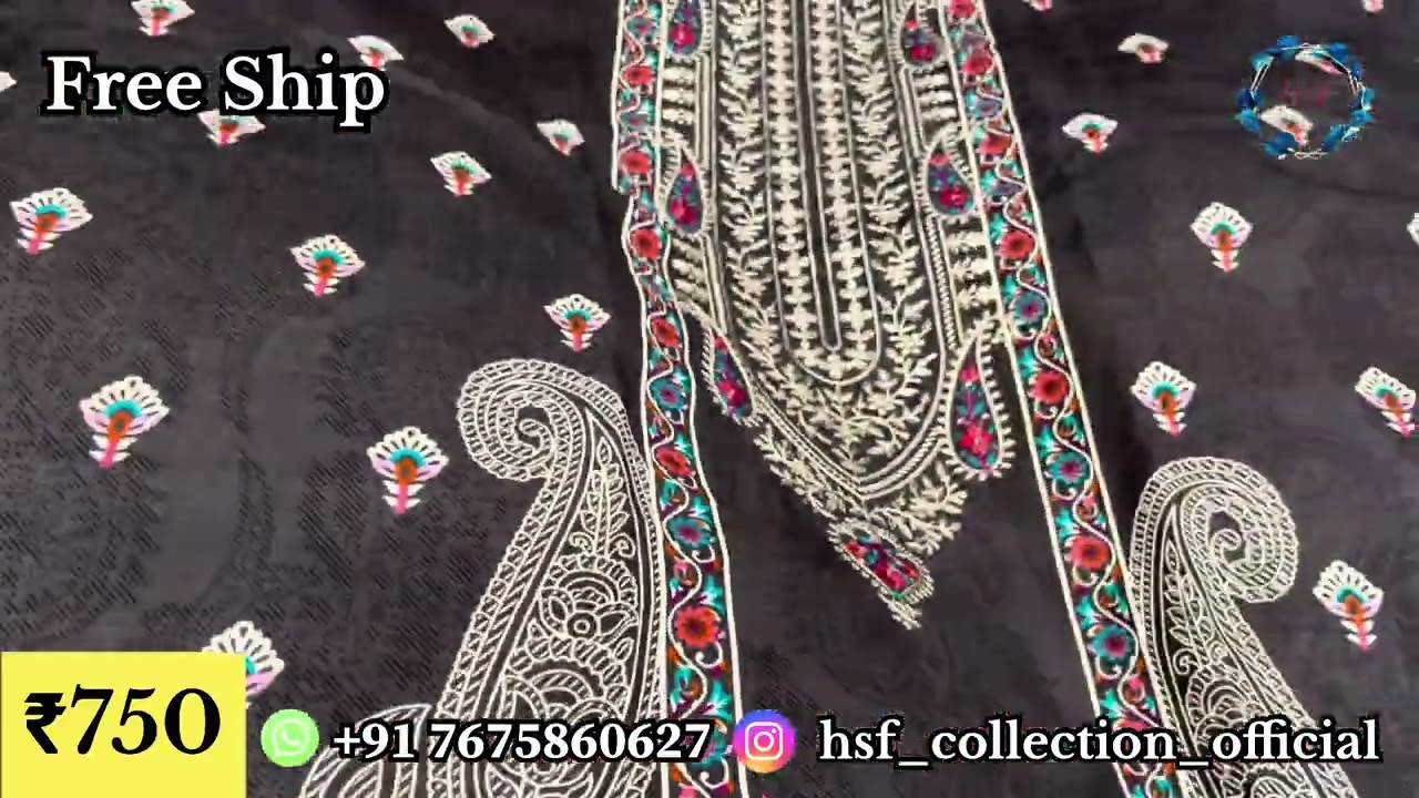 MEGA SALE 🔥 Embroidered LAWN COTTON SUITS ₹699/- 😍 Must have suits ! Order now 