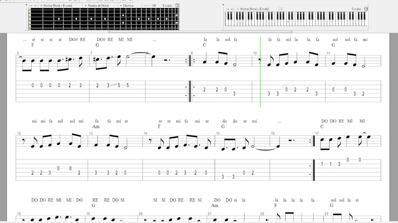 Partitura -  Canción Tu Cárcel
